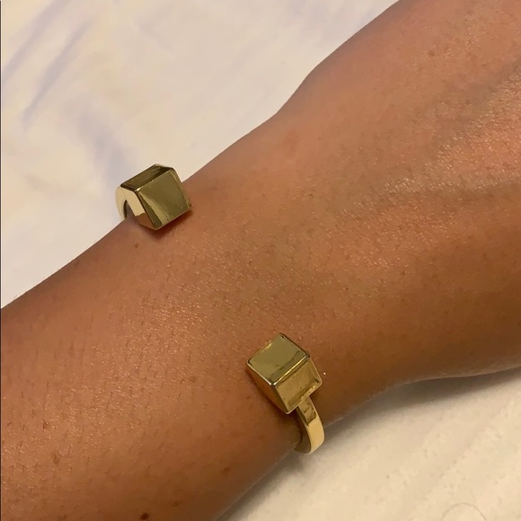 J. Crew Jewelry - JCrew cube gold bracelet J. Crew Jewelry - JCrew cube gold bracelet